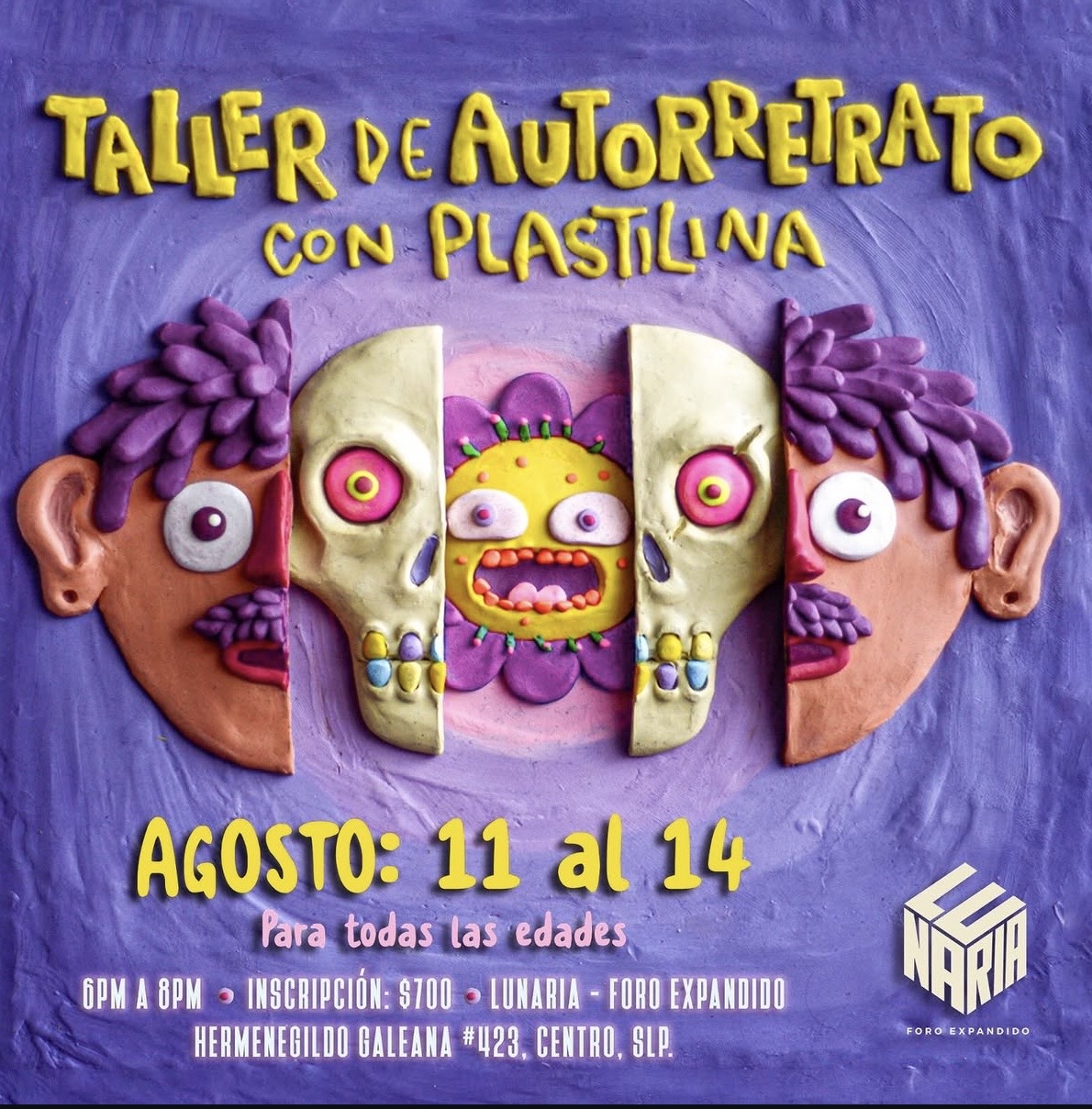 Taller de Autorretrato con Plastilina